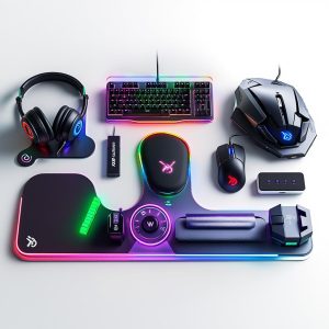 5 piece rgb gaming accessory kit