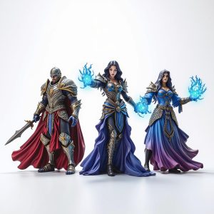 6 piece gaming collectible figurine set