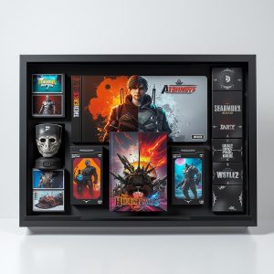6 piece gaming collectibles display set