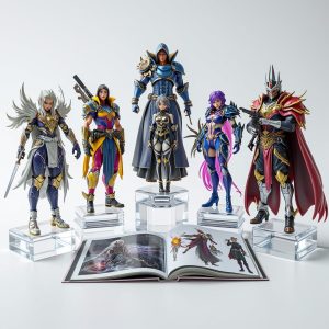 7 piece collectors gaming figurine set